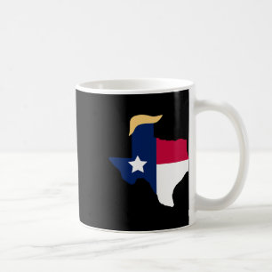 Caneca De Café Para Trump 2020 Election Texas Flag Trump Hair