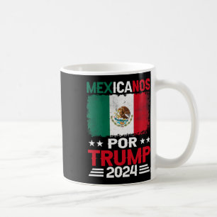 Caneca De Café Para Trump 2024 Pro Trump Gift - Mexicanos Por Tru