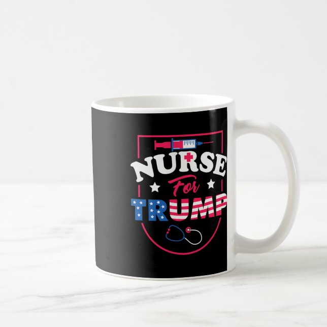 Caneca De Café Para Trump - Apoio a Enfermeiros Republicanos Cons (Direita)