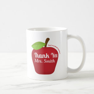 Caneca De Café Para um grande professor, maçã de agradecimento ao