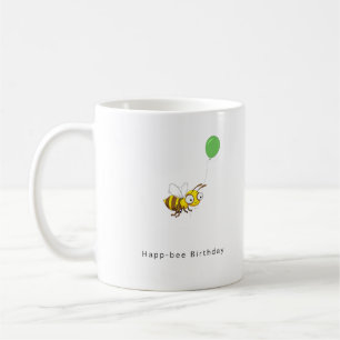 Caneca De Café Parabéns abelha. Presente de aniversário