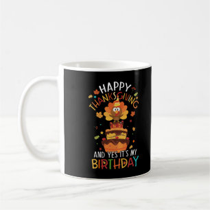 Caneca De Café Parabéns às crianças Feliz Dia da Turquia Feliz Aç