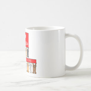 Caneca De Café Parabéns de Cidadania Canadiana Gatos