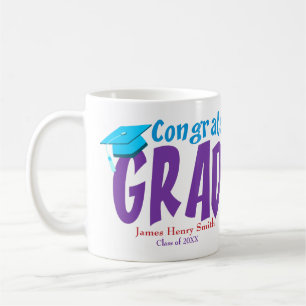 Caneca De Café Parabéns de graduação personalizados