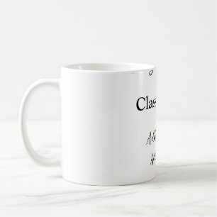 Caneca De Café Parabéns de graduação simples, adicionar classes m