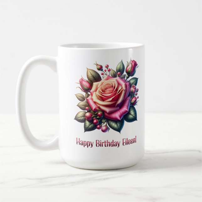 Caneca De Café Parabéns Eileen (Esquerda)
