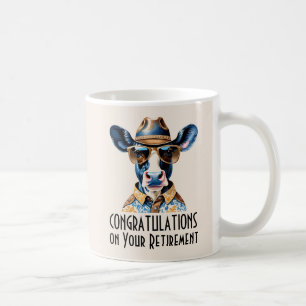 Caneca De Café Parabéns engraçados de aposentadoria de cowboy oci