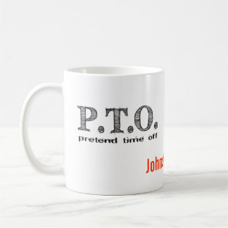 Caneca De Café Parabéns Engraçados Promovido a Férias Fictícias