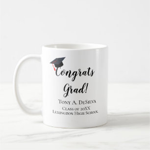 Caneca De Café Parabéns Graduado Personalizado Graduação