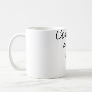 Caneca De Café Parabéns minimalistas simples adicionar nome data