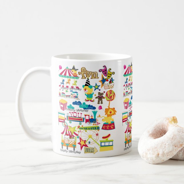 Caneca De Café Parabéns! Ong Carnaval (Com Donut)