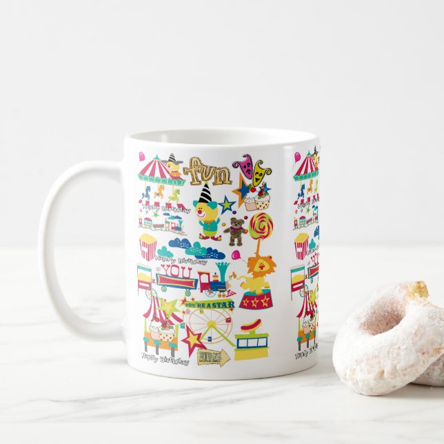 Caneca De Café Parabéns! Ong Carnaval (Com Donut)