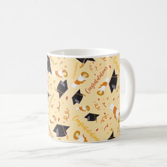 Caneca De Café Parabéns pela formatura  (Frente Esquerda)