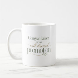 Caneca De Café Parabéns pela sua Promoção