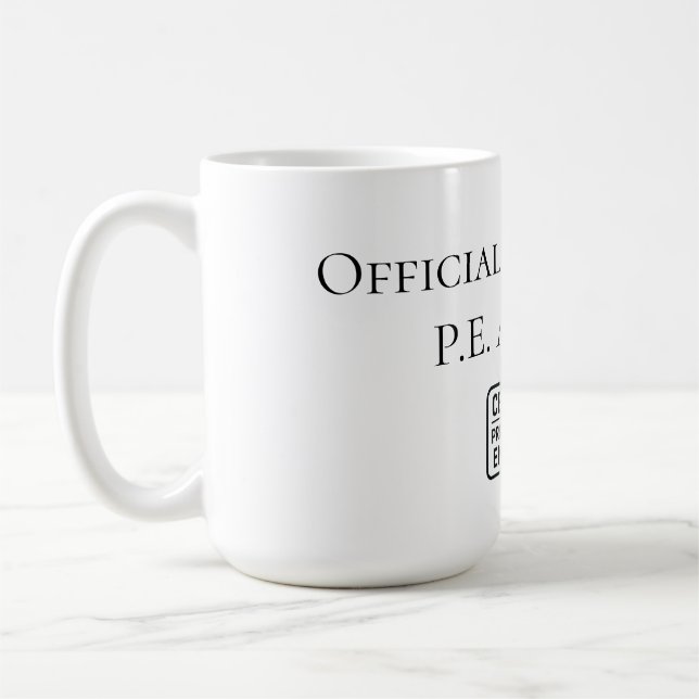 Caneca De Café Parabéns pelo Engenheiro profissional certificado (Esquerda)