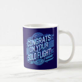 Caneca De Café Parabéns pelo seu 1º Voo Solo
