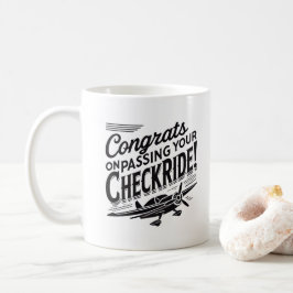 Caneca De Café Parabéns por ter passado o cheque!