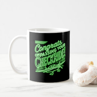 Caneca De Café Parabéns por ter passado o cheque!