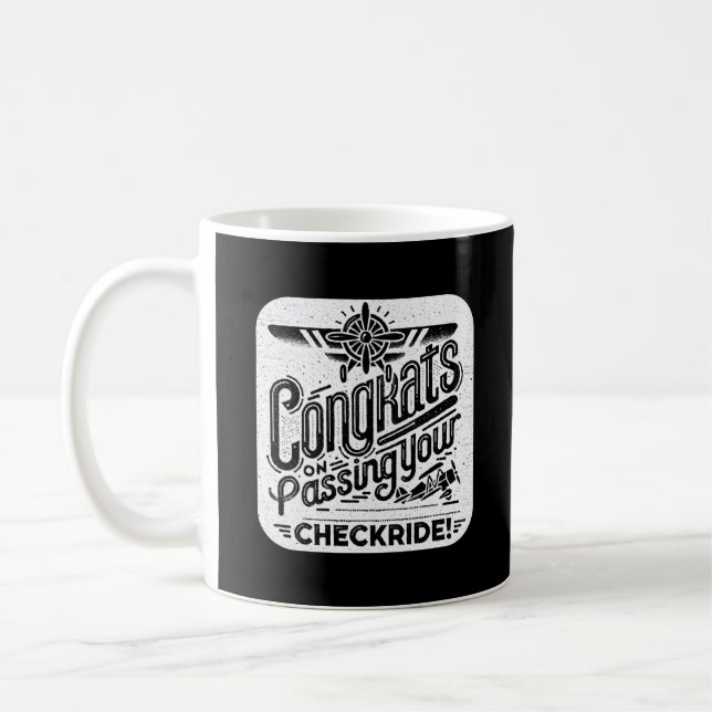 Caneca De Café Parabéns por ter passado o cheque! (Esquerda)