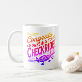 Caneca De Café Parabéns por ter passado o cheque!