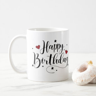 Caneca De Café Parabéns, Script Personalizado Nome Café Mug
