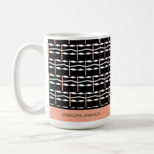 Caneca De Café Parabéns vovó étnica africana padrão de arte