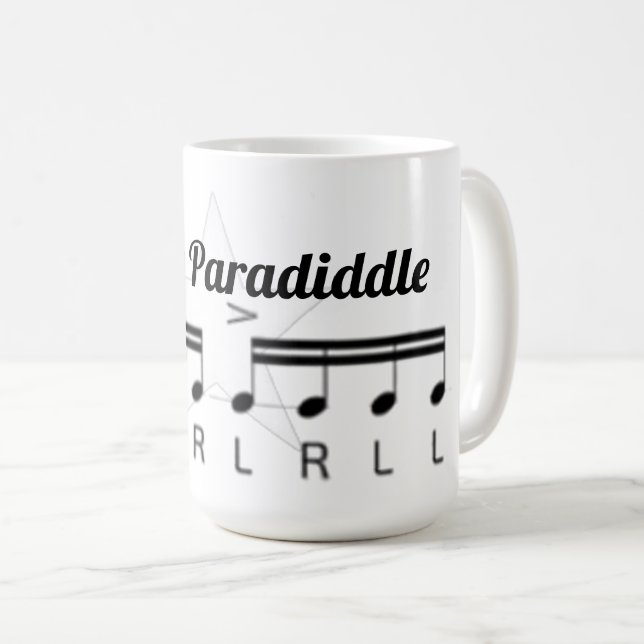 Caneca De Café paradiddle simples (Frente Esquerda)