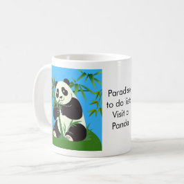 Caneca De Café Paradise to do list: Panda