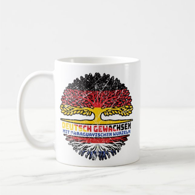 Caneca De Café Paraguayisch Deutsch Deutschland Baum (Esquerda)
