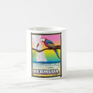 Caneca De Café Paraíso das Bermudas. Camiseta Almofada de lançame