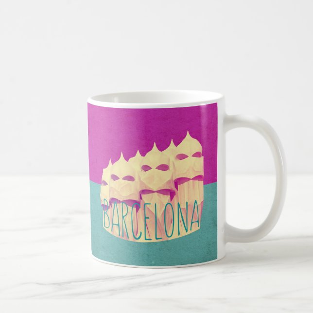 Caneca De Café Paraíso de Barcelona Gaudi (Direita)