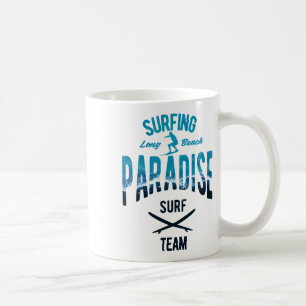 Caneca De Café Paraíso do Surf Long Beach Surf Team Onda Piloto D