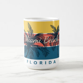 Caneca De Café Paraíso do Surf Miami Beach Flórida