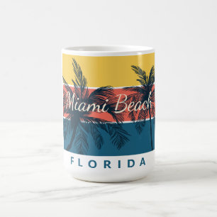 Caneca De Café Paraíso do Surf Miami Beach Flórida