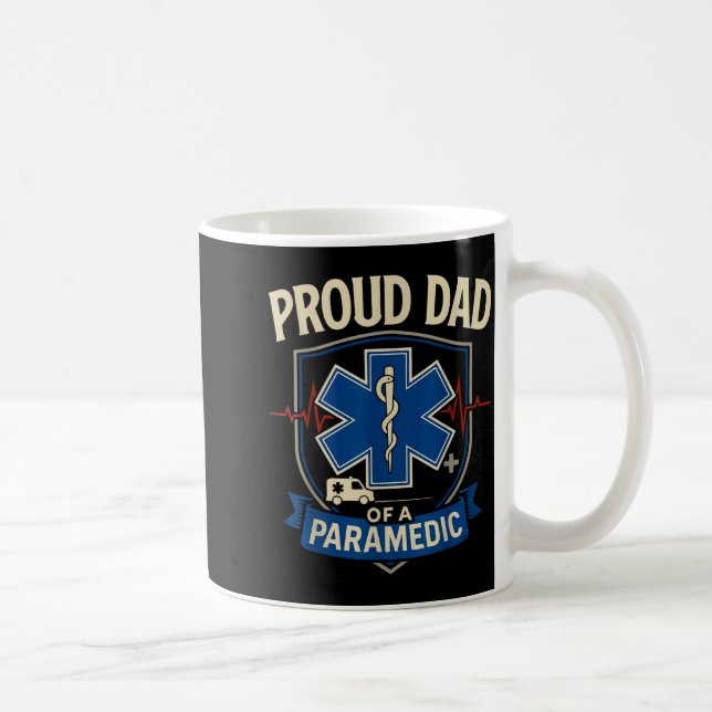 Caneca De Café Paramedic Dad Proud Dad Of A Paramedic  (Direita)