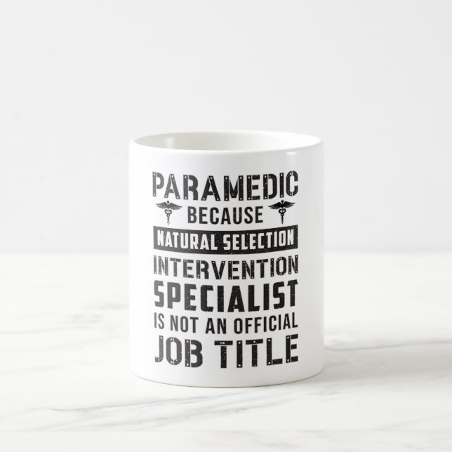 Caneca De Café Paramédico Porque Ambulância de Seleção Natural EM (Centro)