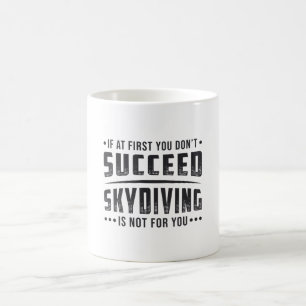 Caneca De Café Paraquedas Skydiver com Sucesso Skydiving Legal