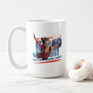 Caneca De Café Paraquedismo-Sinta a Liberdade Acima das Nuvens