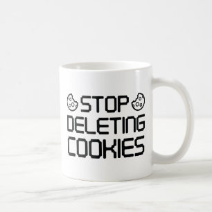 Caneca De Café Parar de Excluir Cookies