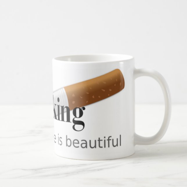 Caneca De Café Parar de Fumar (Direita)