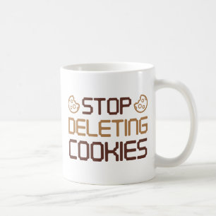 Caneca De Café Parar Exclusão de Cookies