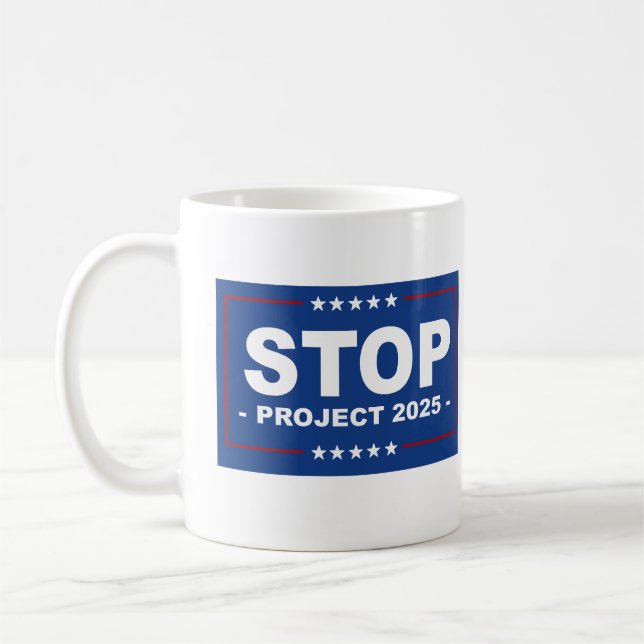 CANECA DE CAFÉ PARAR PROJETO 2025 (Esquerda)