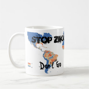 Caneca De Café Parar Zika / Apoiar Mug de Pesquisa por RoseWrites