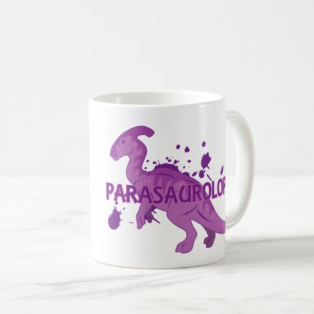 Caneca De Café Parasaurolofo (Frente Esquerda)