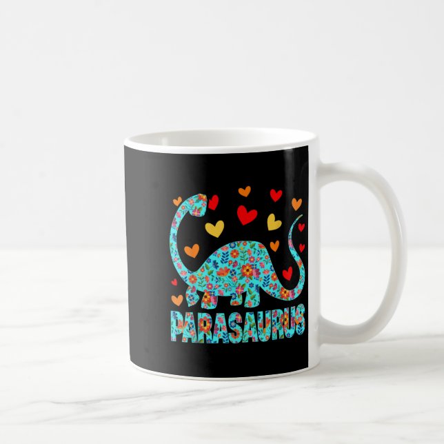 Caneca De Café Parasaurus Paraprofessional Paraeducator Dinosaur  (Direita)