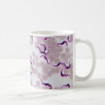 Caneca De Café Parasita Trypanosoma do sangue<br><div class="desc">O equiperdum de Trypanosoma do parasita do sangue ampliado em 1000X. Você pode ver os flagelos, um núcleo, membrana undulating, assim como um cinetoplasto e um kinetosome.</div>