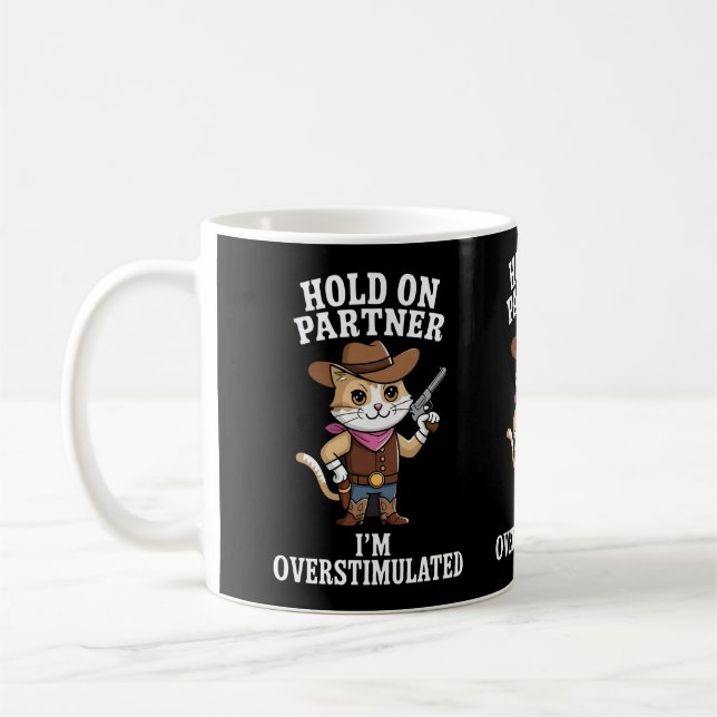Caneca De Café Parceiro de Espera, estou super estimulado (Esquerda)