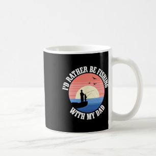 Caneca De Café Parceiros de Pesca Pai Pai Filha Pescador Filha