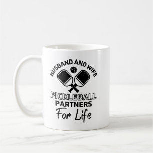 Caneca De Café Parceiros de Pickleball para a Vida engraçada para