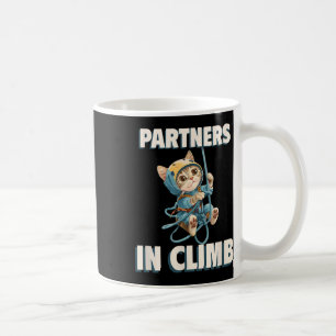 Caneca De Café Parceiros Na Subida Design Divertido De Escalada P
